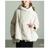 グレージュ | 暖かく包み込むAライン中綿ジャケット レディース ファッション | Sawa a la mode