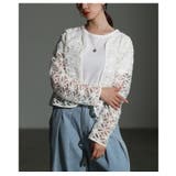 アイボリー | 媚びない大人のコードレースノーカラージャケット レディース ファッション | Sawa a la mode