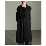 ブラック | 纏うだけで洗練さ引き立つロングジレジャケット レディース ファッション | Sawa a la mode