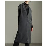 グレー | 纏うだけで洗練さ引き立つロングジレジャケット レディース ファッション | Sawa a la mode