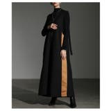 ブラック | 着るだけでスタイルアップするサイドラインサロペットスカート レディース | Sawa a la mode