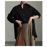 ブラック | 羽織ればこなれるスタンドカラーフィッシュテールシャツ レディース ファッション | Sawa a la mode