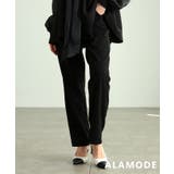 ブラック | 品よく決まるセンターラインパンツ レディース パンツ | Sawa a la mode