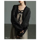 ブラック | モードな雰囲気漂う異素材MA 1ボレロブルゾン レディース | Sawa a la mode