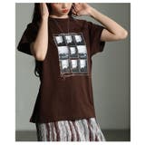 ブラウン | 大人の万能×多機能グラフィックプリントTシャツ レディース ファッション | Sawa a la mode