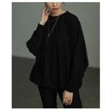 ブラック | 大人の抜け感を楽しむオーガンジードッキングプルオーバー レディース ファッション | Sawa a la mode