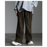 オリーブ | 表情豊かなドット柄エンボスプリーツイージーパンツ レディース ファッション | Sawa a la mode