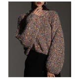 モカ | ホリデー気分高まるカラフルネップMIXニットトップス レディース ファッション | Sawa a la mode