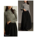 グレー | ベーシックが着こなしやすいハイネックニットトップス レディース ファッション | Sawa a la mode