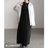 ブラック | 締めて魅せるドローストリングロングワンピース レディース ワンピース | Sawa a la mode