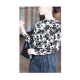 アイボリー | 美しい花画シルエットの重ねても着れるチュールトップス レディース ファッション | Sawa a la mode