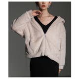 ベージュ | 触れていたくなるフェイクファージップアップパーカー レディース ファッション | Sawa a la mode
