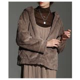 モカ | 触れていたくなるフェイクファージップアップパーカー レディース ファッション | Sawa a la mode