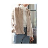 ベージュ | ずっと触れていたくなるフェイクファーペプラムベスト レディース ファッション | Sawa a la mode