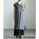 グレー | 楽して決まるフーディデザインロングワンピース レディース ワンピース | Sawa a la mode