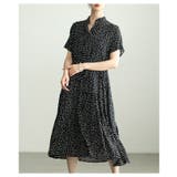 ドット | 選べるデザインベルト付きティアードシャツワンピース レディース ファッション | Sawa a la mode