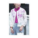 ホワイト | 花模様が浮かび上がる上品シアージャケット レディース ファッション | Sawa a la mode