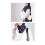 ブラック | リバーシブルで使えるファーネックウォーマー レディース ファッション | Sawa a la mode