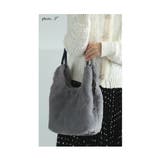 グレー | 3way楽しめるチャーム付きふわっと可愛いファーバッグ レディース ファッション | Sawa a la mode