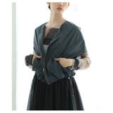 チャコール | こなれ感たっぷりのシルエットを愉しむドロスト付き切り替えジップベスト レディース… | Sawa a la mode