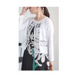 ホワイト | 上品に羽織れる大人の花レースジャケット レディース ファッション | Sawa a la mode