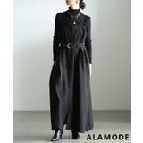 ブラック | モードな空気を纏うベアトップ風キャミワンピース レディース ワンピース | Sawa a la mode