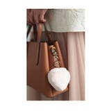 ライトピンク | ふわっと滑らかなレッキスファーのハート型チャーム レディース ファッション | Sawa a la mode
