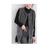 グレー | 華やかさを身に纏う大人のエコファーベスト レディース ファッション | Sawa a la mode