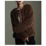 モカ | シーズンムードを高めるフェイクファージャケット レディース ファッション | Sawa a la mode