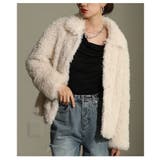 アイボリー | 心まで温まるプードルフェイクファージャケット レディース ファッション | Sawa a la mode