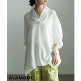 ホワイト | 品よく整う接触冷感スキッパーシャツトップス レディース トップス | Sawa a la mode