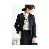 ネイビー | ハレの日にもオフィスでも着たい感動ジャケット レディース ファッション | Sawa a la mode