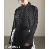 ブラック | 質感で差がつくドビータイカラーシャツ レディース トップス | Sawa a la mode