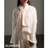 アイボリー | 質感で差がつくドビータイカラーシャツ レディース トップス | Sawa a la mode