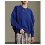 ブルー | 毎日着たくなるスウェットライクニットプルオーバー レディース ファッション | Sawa a la mode