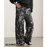 ブラック | ラクして映えるフラワージャガードイージーワイドパンツ レディース ボトムス | Sawa a la mode