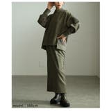 ダークカーキ | ラフなのにお洒落に決まるMA 1ポケット付きフーディスカートセットアップ レディ… | Sawa a la mode