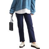 ネイビー（股下68cm） | ストレッチツイルストレートパンツ レディースファッション パンツ | Sawa a la mode