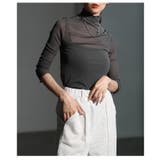 グレー | 着こなしの幅が広がるメッシュシアートップス レディース ファッション | Sawa a la mode