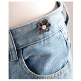 ブラック | ウエストサイズ自由自在！花モチーフウエスト調節クリッパー レディース ファッショ… | Sawa a la mode