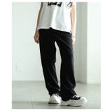 ブラック | 欲張りさんに送るワイドスウェットパンツ レディース ファッション | Sawa a la mode