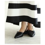 ブラック | レディライクなリボンモチーフミュール レディース ファッション | Sawa a la mode