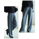 グレー | 美脚を叶えるフロントタックワイドロングパンツ レディース ファッション | Sawa a la mode