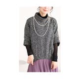 ダークグレー | 重ね着が楽しくなる上品レイヤードトップス レディース ファッション | Sawa a la mode