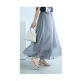 グレー | ワンピの下に重ねても可愛いシフォンワイドパンツ レディース ファッション | Sawa a la mode