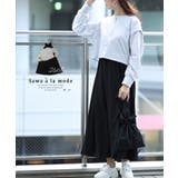 グレー | ラフ可愛いショート丈スウェットとワンピースのセットアップ レディース ファッション | Sawa a la mode