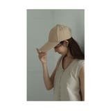 ベージュ | しっかり日差しを防げる大人カジュアルなシンプルキャップ レディース ファッション | Sawa a la mode