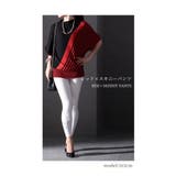 レッド | 着痩せの魔法日本製変形ボーダーニット レディース セーター | Sawa a la mode