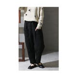 ブラック | シルエット上手のキルティングパンツ レディース ファッション | Sawa a la mode