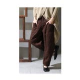 ブラウン | シルエット上手のキルティングパンツ レディース ファッション | Sawa a la mode